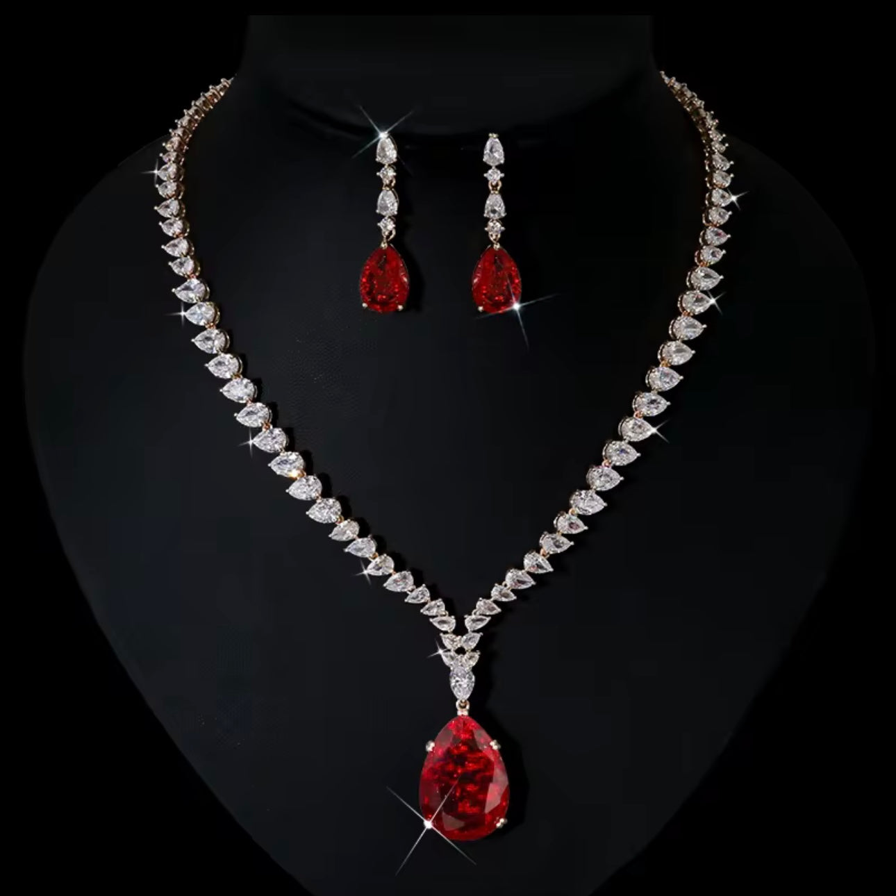 Conjunto de joyas de diamantes de sangre