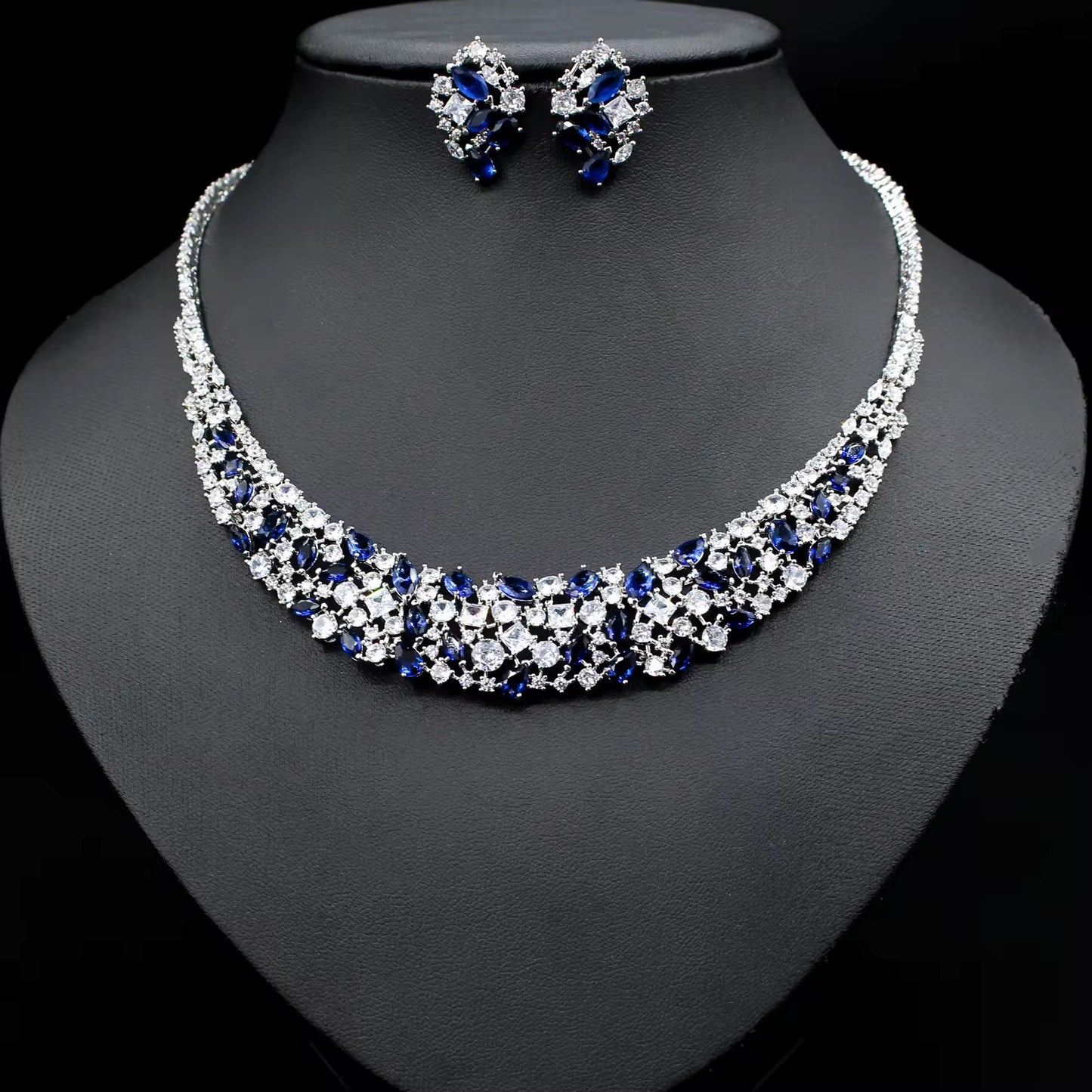 Ensemble de bijoux en cristal prisme